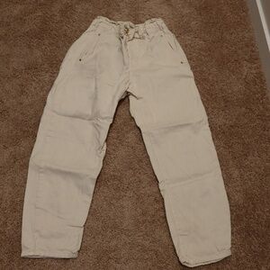 Zara Women's Cream Balloon Pants Size 6